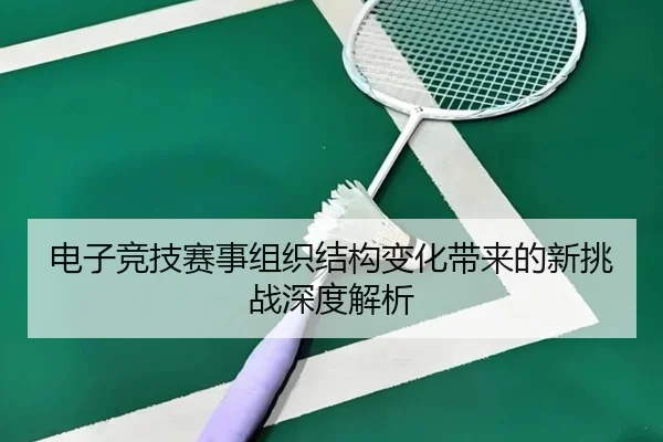 电子竞技赛事组织结构变化带来的新挑战深度解析